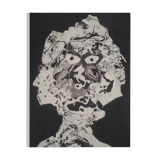 jean dubuffet: portrait - lithograph and stencil