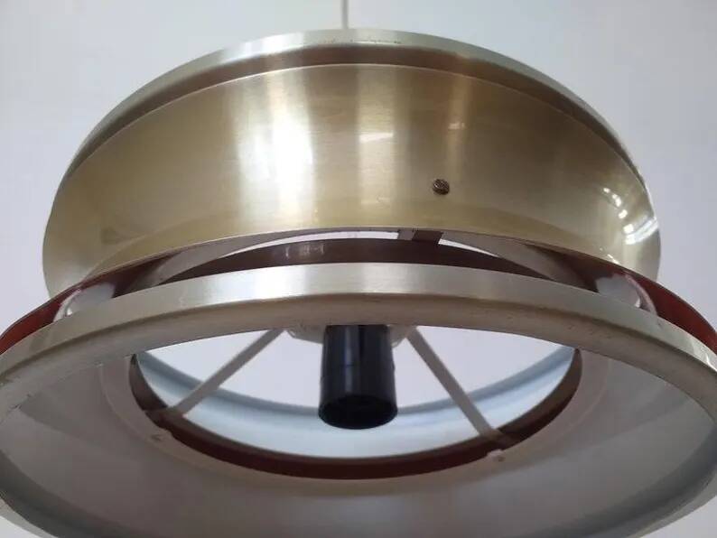 Midcentury pendant in Style of Jo Hammerborg, Denmark, 1970s