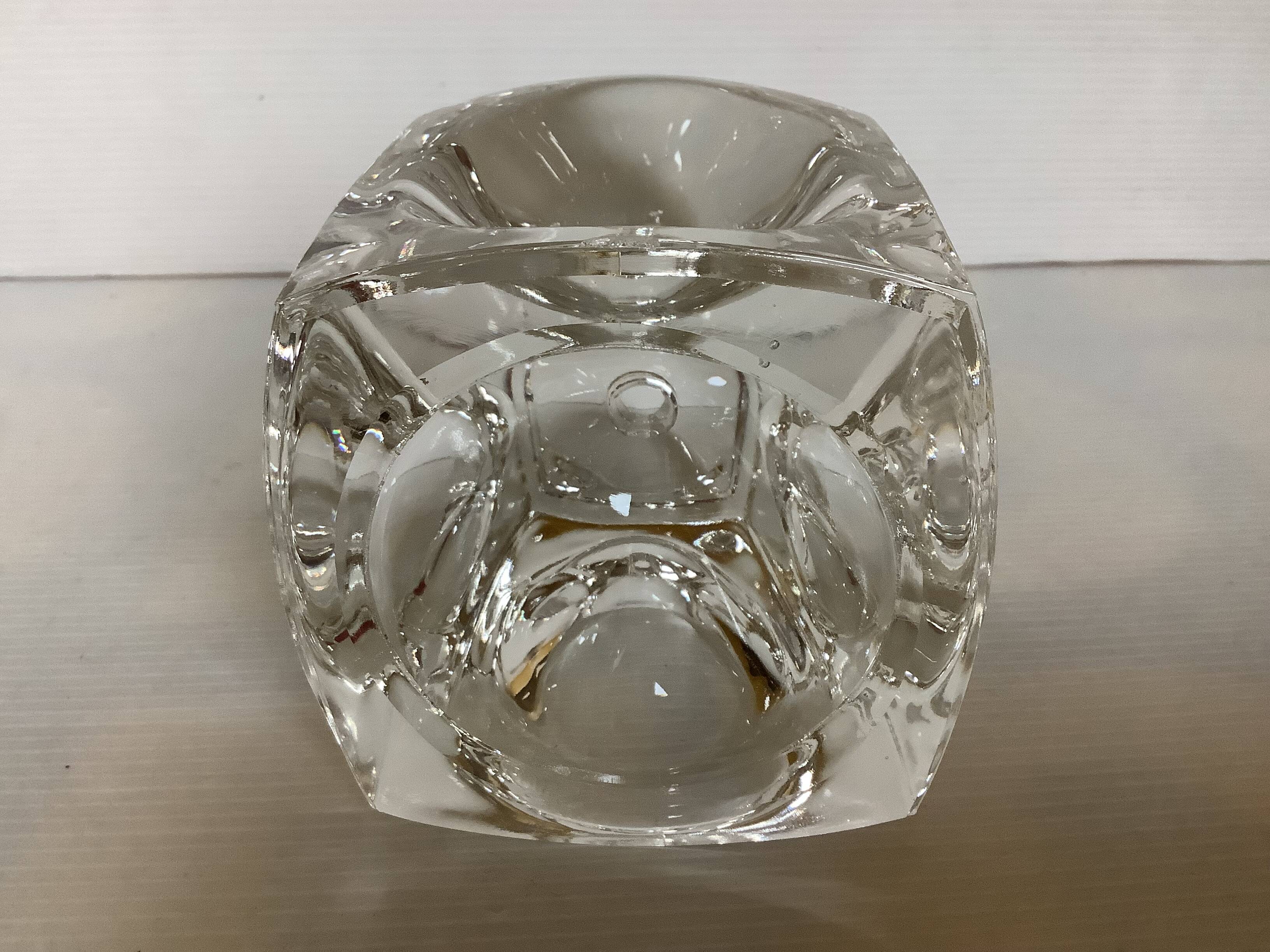 Large candle holder here cube Rudolf Jurnikl Rudolfova