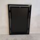 Miroir design Pierre Vandel Paris – Années 80 – Noir laqué