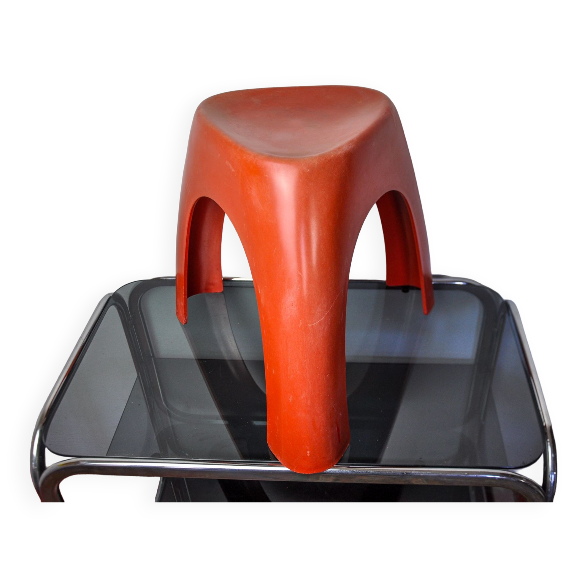 Red Elephant Stool by Vilmer, Spain, 1980