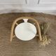 Fauteuil enfant type Baumann bois & blanc