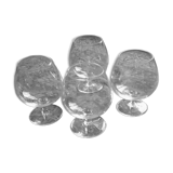 Sèvres crystal cognac glasses