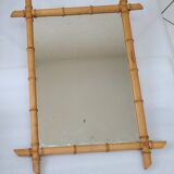 Vintage bamboo mirror