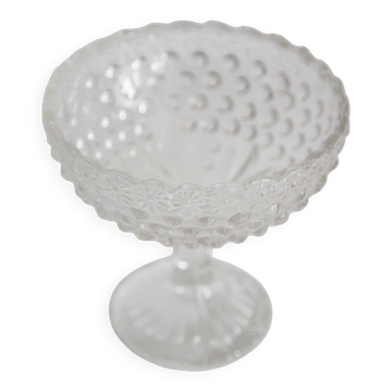 Vintage glass sugar or fruit bowl, Italy, 1960s