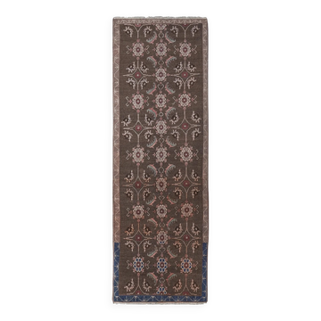 Vintage Turkish hallway rug 90x277 cm