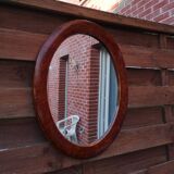 Miroir Art Déco d'époque - Cadre en Loupe d'Amboine sur Stuc circa 1925