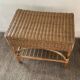 Banc en rotin des années 70