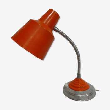 Lampe de bureau orange années 60