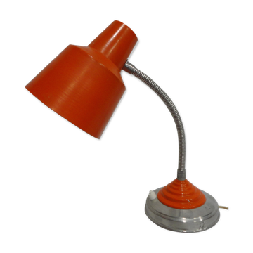Lampe de bureau orange années 60
