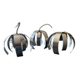 Chrome pendant light from the 70s