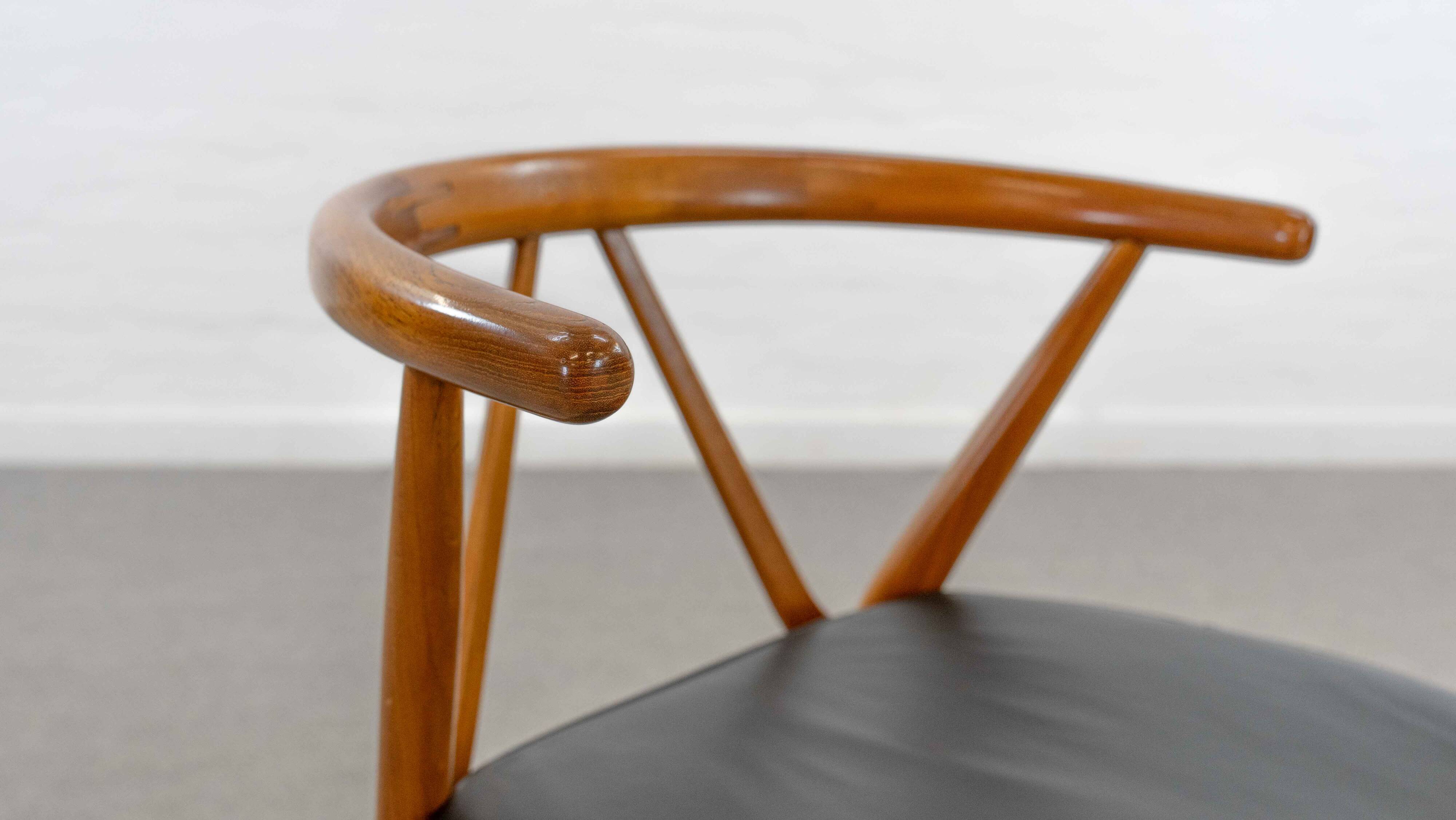 Fauteuil modèle 255 de Henning Kjaernulf pour Bruno Hansen