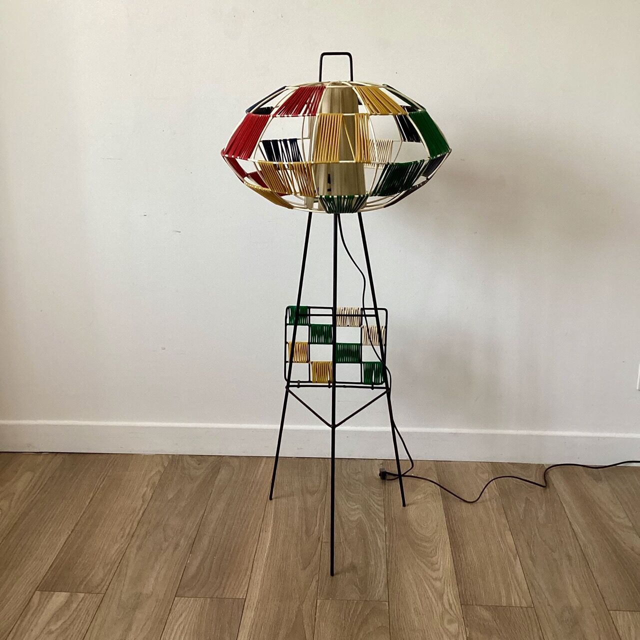 Floor lamp 50s scoubidous