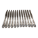 12 silver-plated dessert knives by St Medard, rocaille style, Florian.