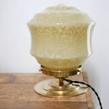 Lampe à poser vintage verre de Clichy