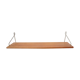 Vintage floating shelf teak brass brackets scandinavian