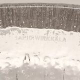 Crystal Bowl Empty Pocket 28 cm Signed Tapio Wirkkala Lunaria Design Finland