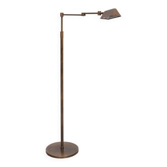 Bronze Library swing arm floor lamp Halogen Germany