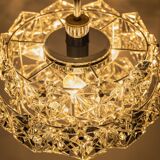 Small and Superb Pendant, Chrome and Crystal Glass by Kinkeldey, Germany, 1970