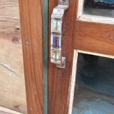 Old Art Deco display case in Burmese teak