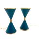 Angelo Lelii, two 'Clessidra' table lamps, Arredoluce, Milan Italy, 1960