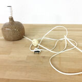 Enamelled sandstone lamp "Michel Cayla" 1970