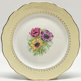 Lot de 6 assiettes plates «l'amandinoise » modèle  coopelia