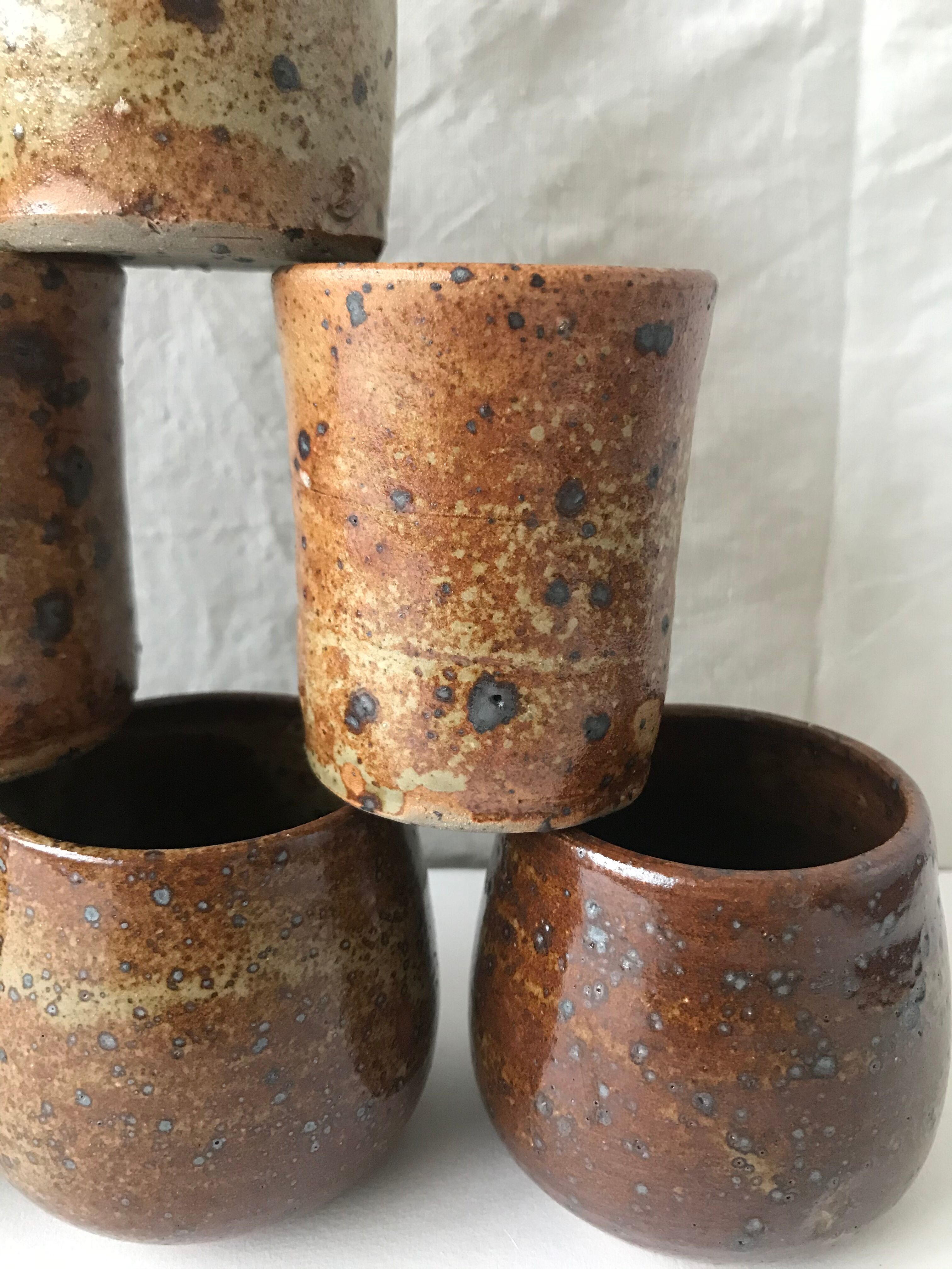 10 cups vintage sandstone