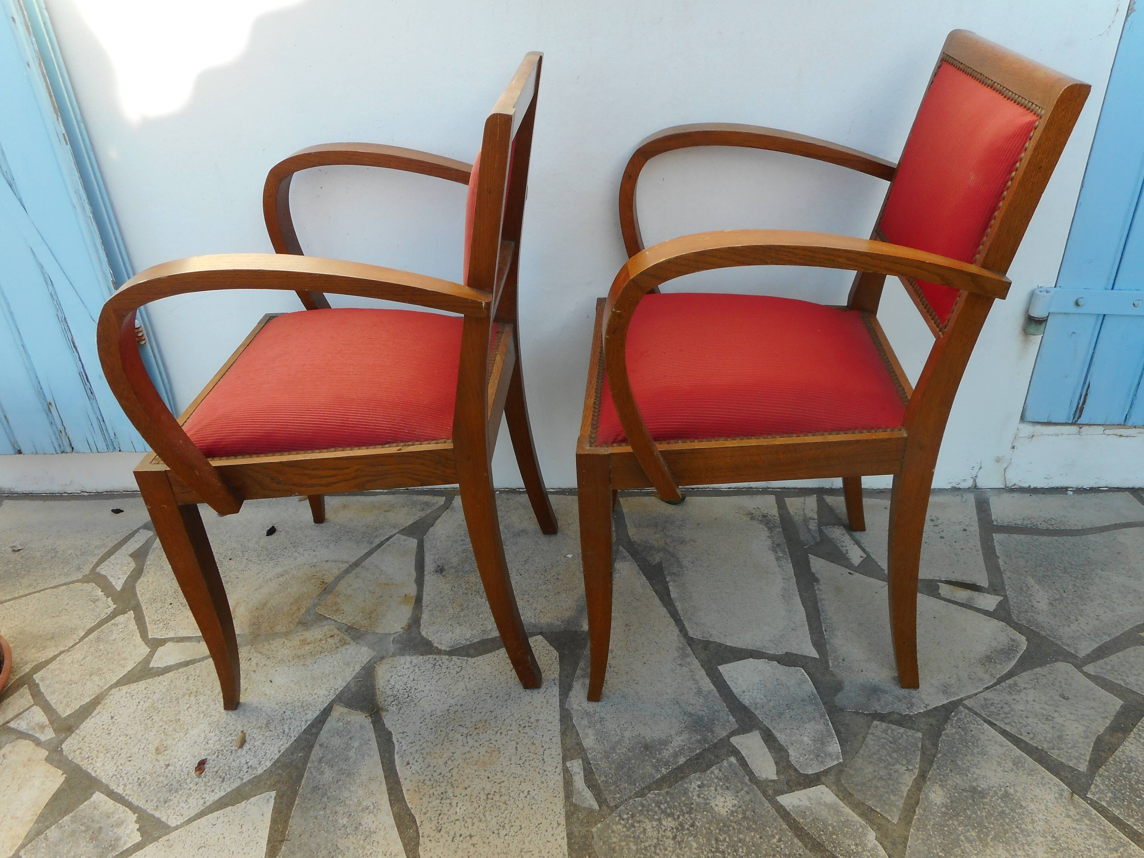 Pair of bridge chairs