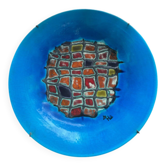 Plat céramique émaillé