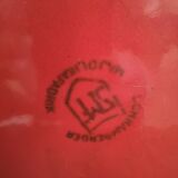 Red ceramic pitcher, Schramberg 1950