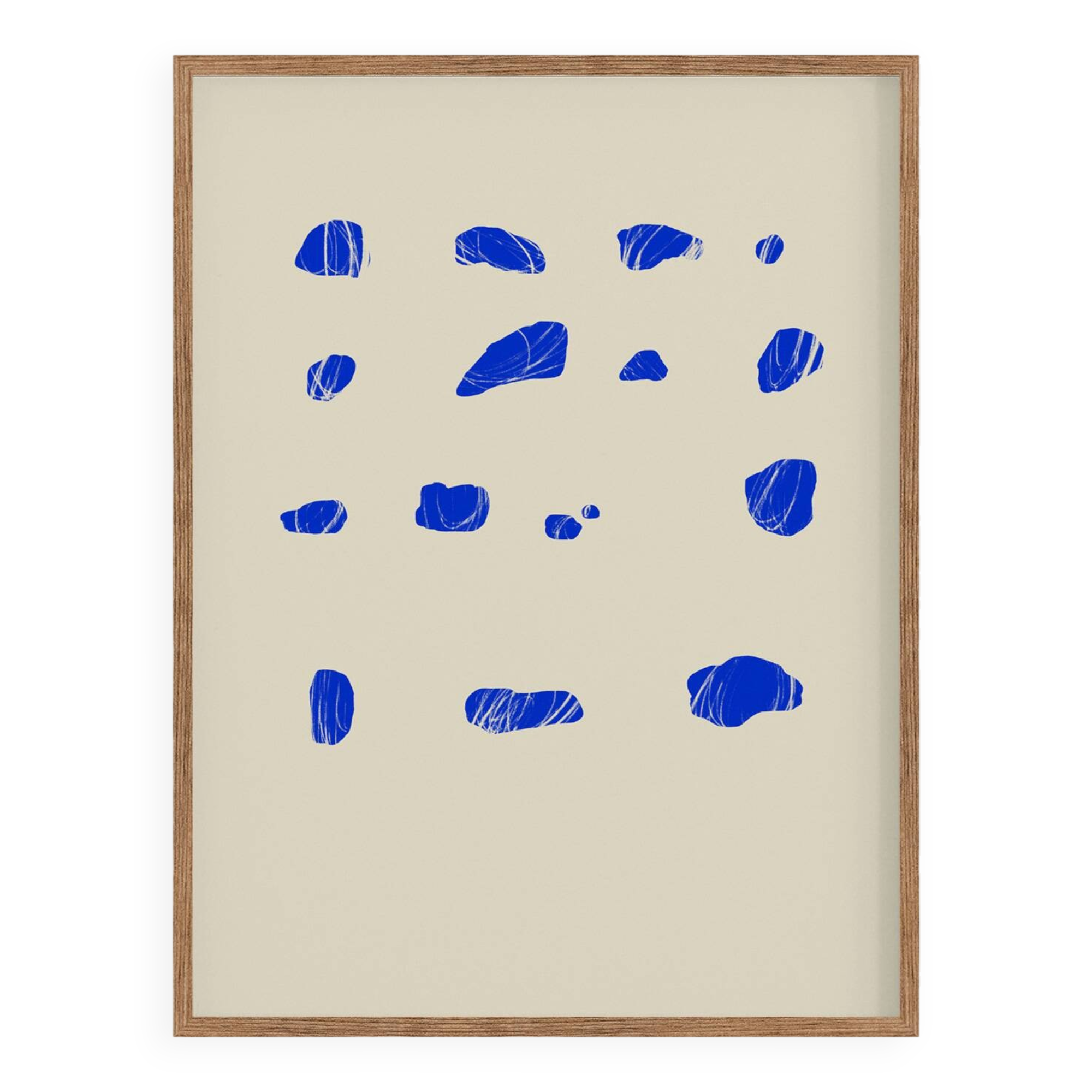 Impression giclée abstraite bleue, 50x70cm