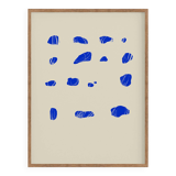 Abstract blue giclee print, 50x70cm