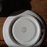 2 tasses mugs et soucoupes en porcelaine Colombia Vintage 1970s