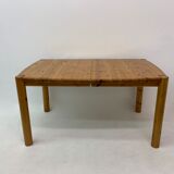table à manger extensible en bois de pin, Rainer Daumiller, années 1970