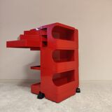 Red Boby storage trolley by Joe Colombo for Bieffeplast
