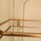 Wall floor gold metal