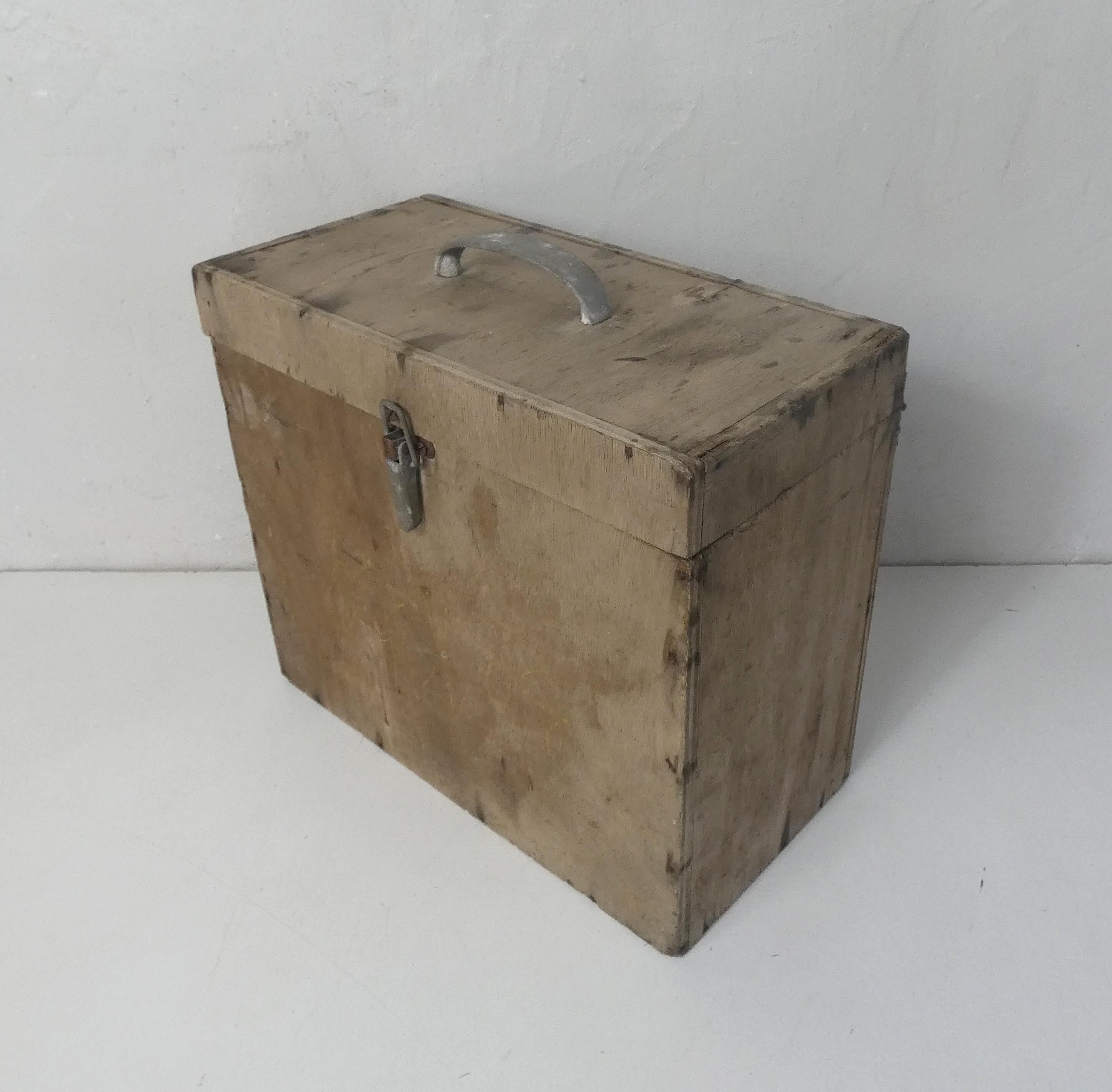 Marine wooden tool chest