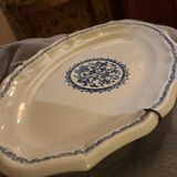Grand plat ovale en faïence de Gien