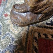 Chien en bronze E. Fremiet