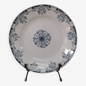 Blue/green iron earth shower bowl, “Mignon” model, H & Cie Sarreguemines