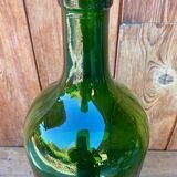 Bombonne en verre vert vintage