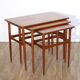 Danish teak trundle tables 1960
