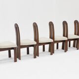 Vintage brutalist dining chairs, set of 6