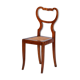 Biedermeier Polish Chair in Walnut Vener & Rattan, Austria, 1830s