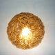 Moulded glass ceiling lamp, 50s/60s