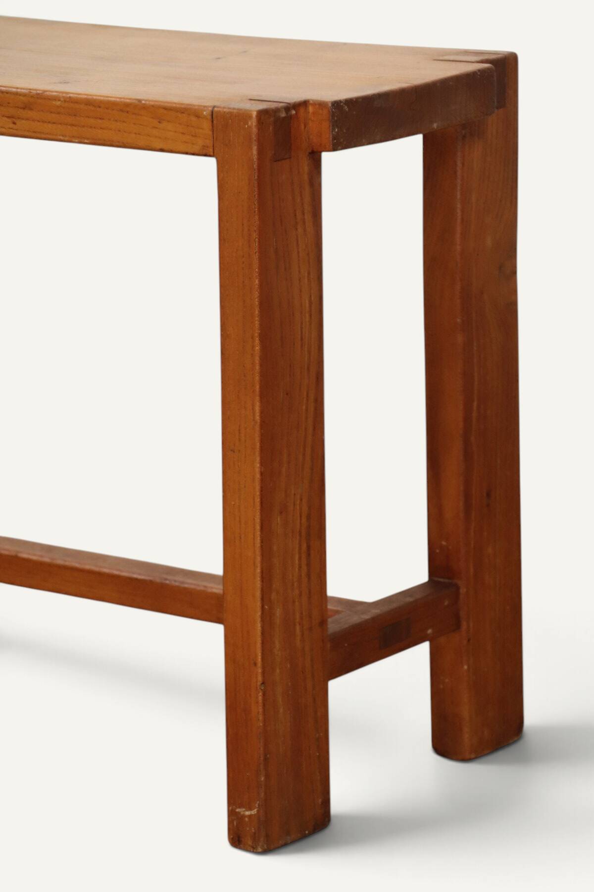 S09 bench in solid oak by Pierre Chapo – 1970s