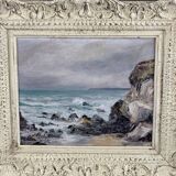 Seascape Painting, Signed and Dated, 20th Century
