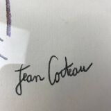 Lithograph by Jean Cocteau