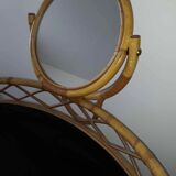Vintage rattan dressing table from the 60s